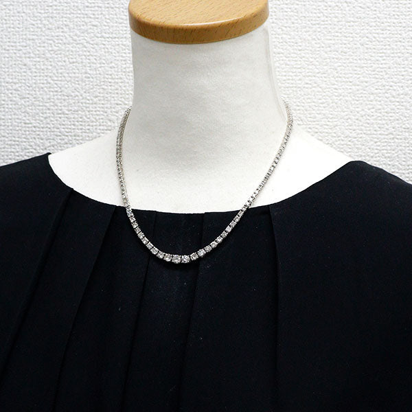 Pt900 ダイヤモンド テニス ネックレス 10.00ct — セルビーオンライン