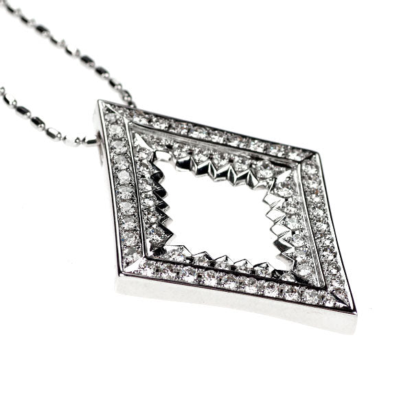 K18WG ダイヤモンド ペンダントネックレス 2.24ct