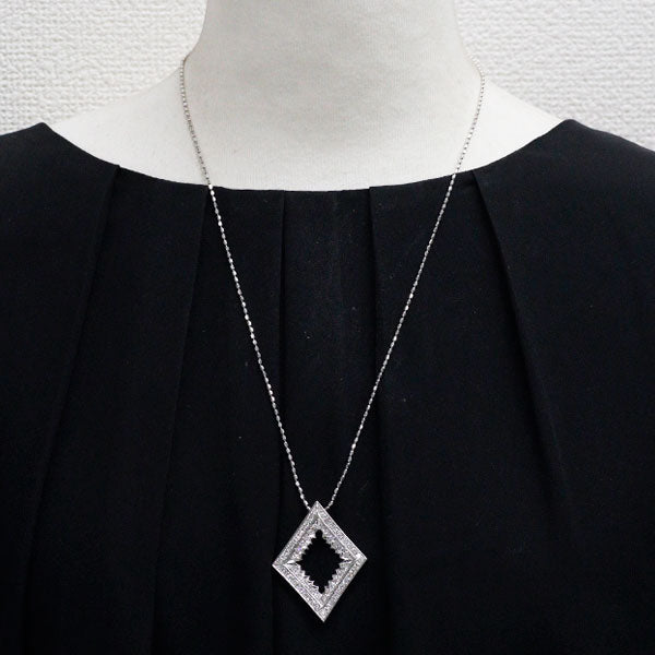K18WG ダイヤモンド ペンダントネックレス 2.24ct