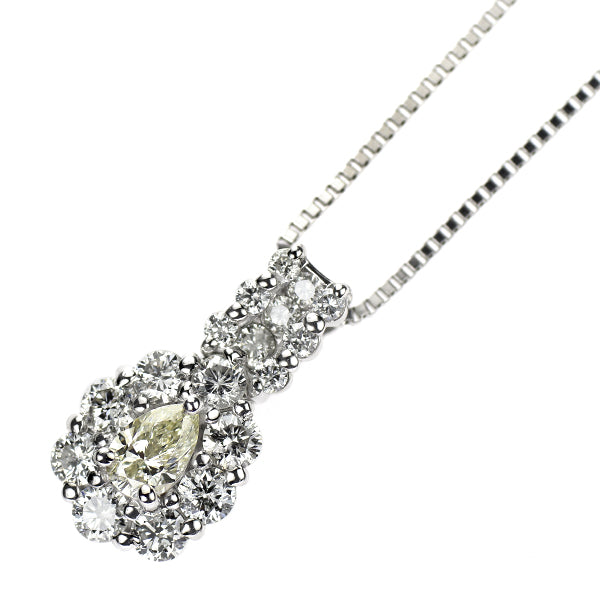 Pt900/ Pt850 ダイヤモンド ペンダントネックレス 0.66ct