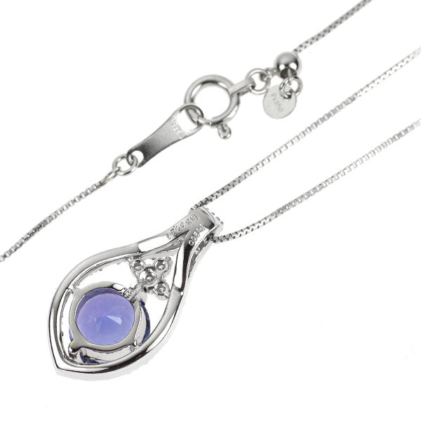 Pt900/ Pt850 タンザナイト ダイヤモンド ペンダントネックレス 1.66ct D0.21ct