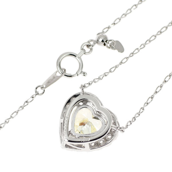 Pt900/ Pt850 ハートシェイプ ダイヤモンド ペンダントネックレス 2.000ct VLY I1 D0.38ct