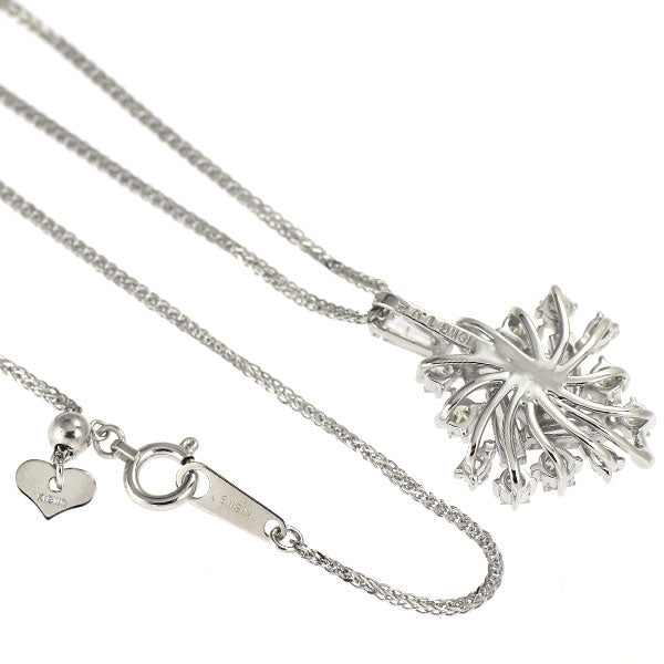 K18WG ダイヤモンド ペンダントネックレス 1.02ct