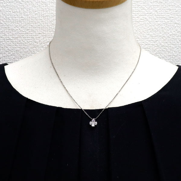 Pt850 ダイヤモンド ペンダントネックレス 0.70ct フラワー