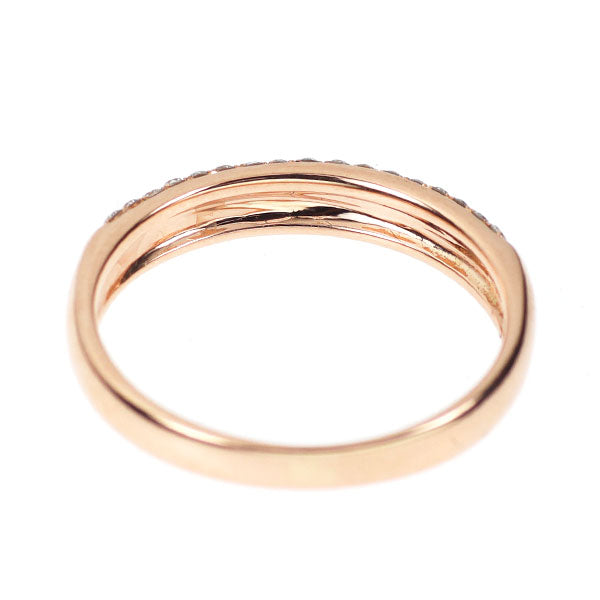 K18PG ダイヤモンド リング 0.25ct パヴェ
