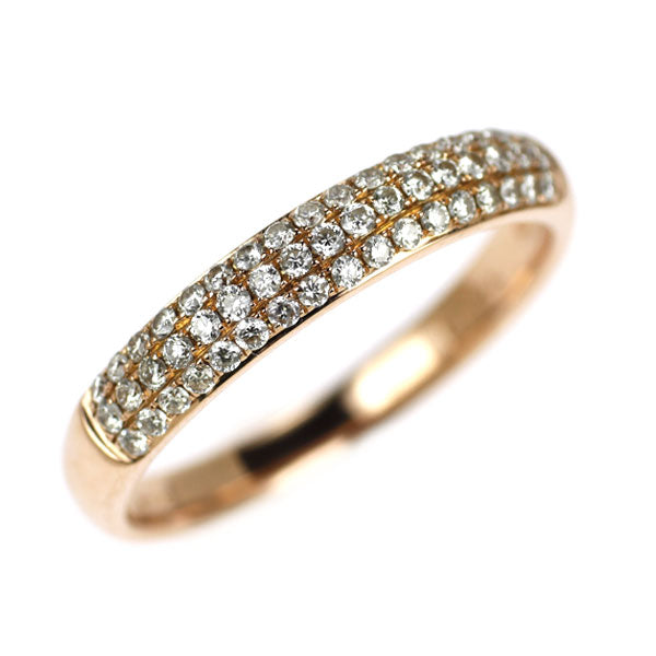 K18PG ダイヤモンド リング 0.25ct パヴェ