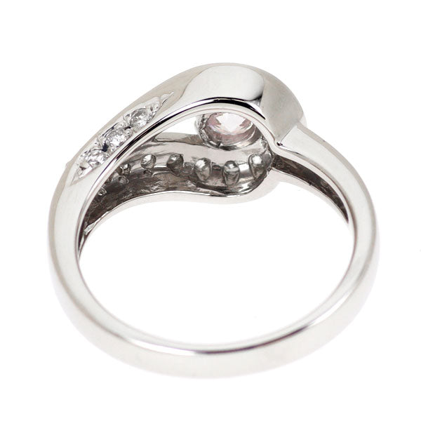 Pt900 天然ピンク ダイヤモンド リング 0.360ct FP SI2 D0.43ct