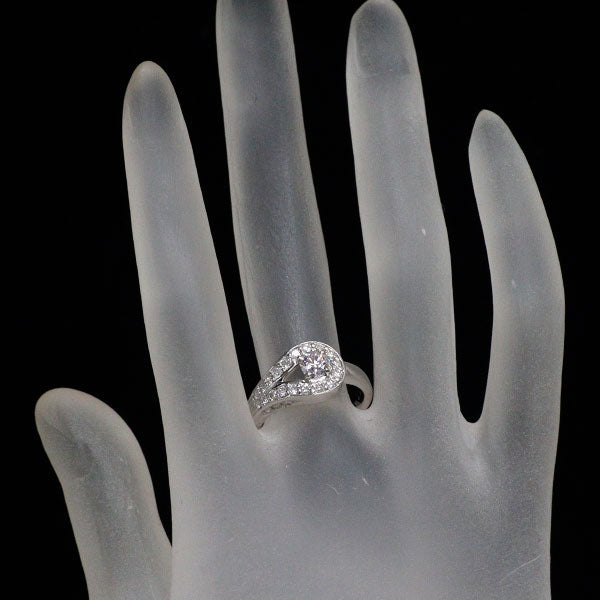 Pt900 天然ピンク ダイヤモンド リング 0.360ct FP SI2 D0.43ct
