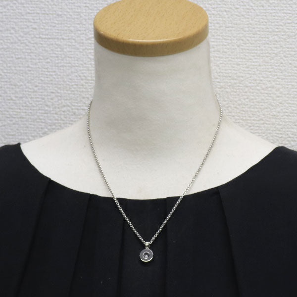 ショパール K18WG ダイヤモンド ペンダントネックレス ハッピーダイヤ