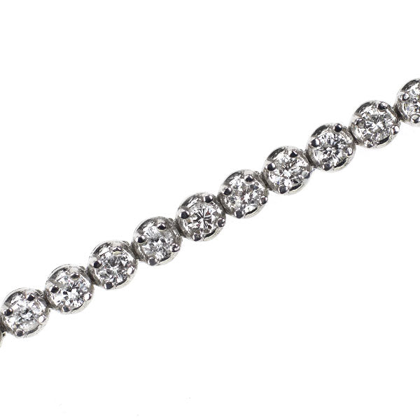ヴァンドーム青山 K18WG ダイヤモンド テニス ブレスレット 1.00ct