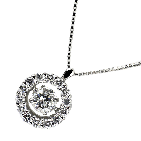 Pt900/ Pt850 ダイヤモンド ペンダントネックレス 0.683ct D0.50ct