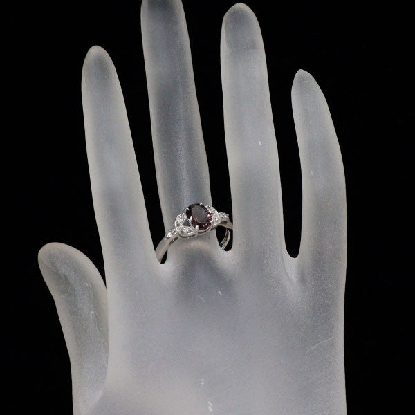 Pt950 カラーチェンジガーネット ダイヤモンド リング 1.51ct D0.05ct