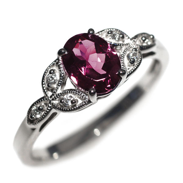 Pt950 カラーチェンジガーネット ダイヤモンド リング 1.51ct D0.05ct