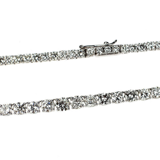 K18WG ダイヤモンド テニス ネックレス 13.04ct — セルビーオンライン