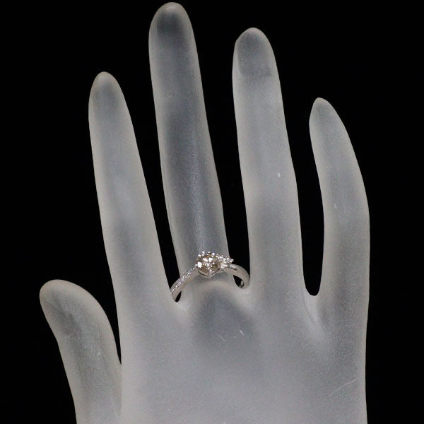 K18WG ダイヤモンド リング 0.70ct D0.13ct