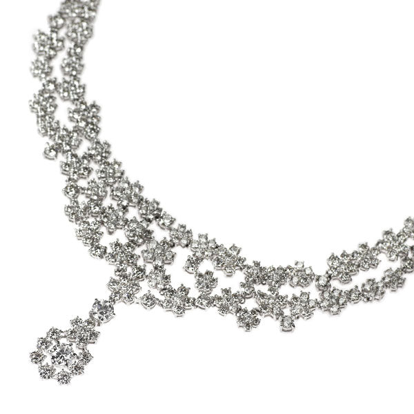 Pt950 H&C ダイヤモンド ネックレス 21.07ct