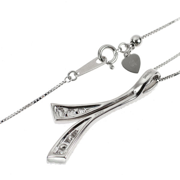 K18WG ダイヤモンド ペンダントネックレス 0.52ct
