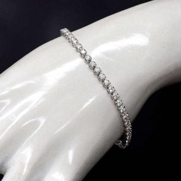 Pt850 ダイヤモンド テニス ブレスレット 2.00ct