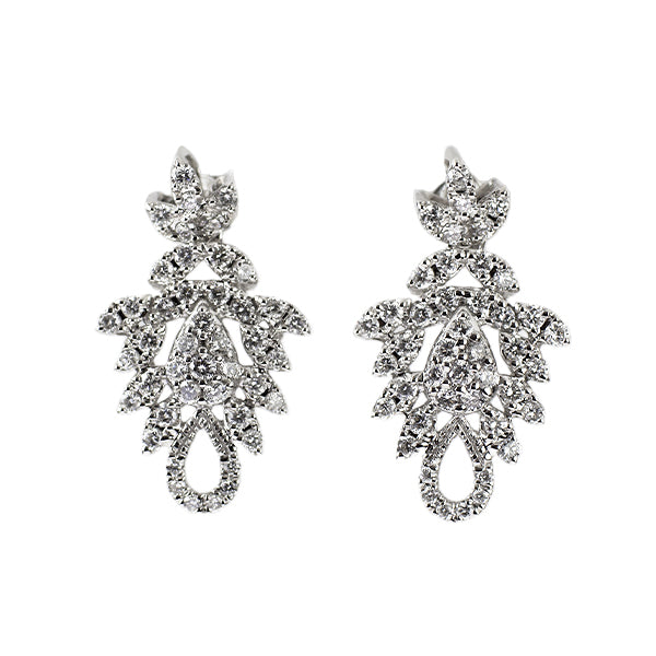 K18WG ダイヤモンド ピアス 0.70ct