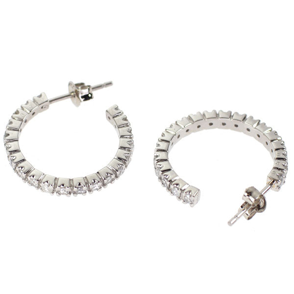Pt900 ダイヤモンド フープ ピアス 1.00ct