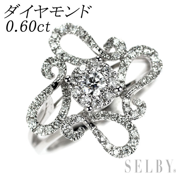 K18WG ダイヤモンド リング 0.60ct