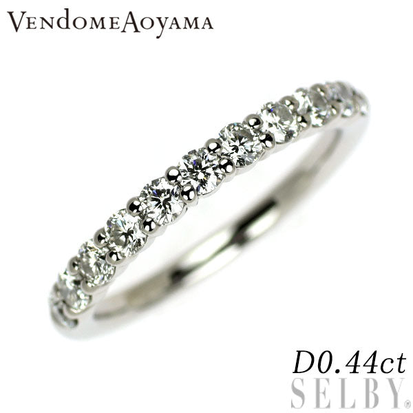 ヴァンドーム青山 Pt950 ダイヤモンド リング 0.44ct ハーフエタニティ