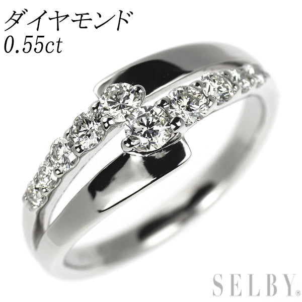 Pt900 ダイヤモンド リング 0.55ct