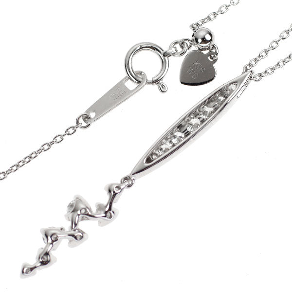K18WG ダイヤモンド ペンダントネックレス 0.57ct