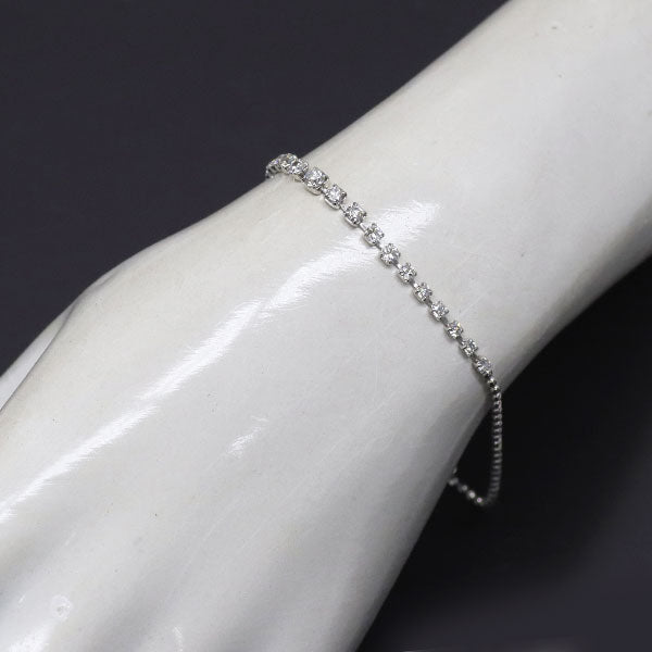 K18WG ダイヤモンド ブレスレット 1.00ct