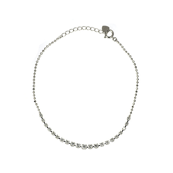 K18WG ダイヤモンド ブレスレット 1.00ct