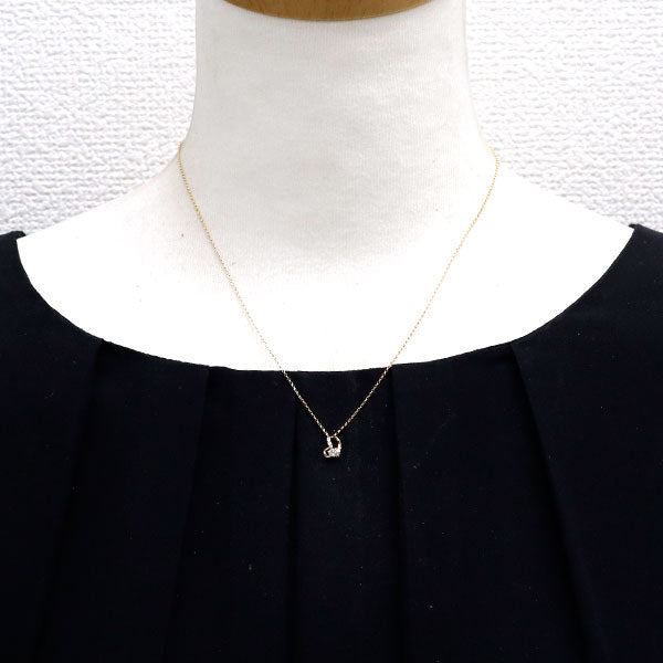 K18YG ダイヤモンド ペンダントネックレス ハート