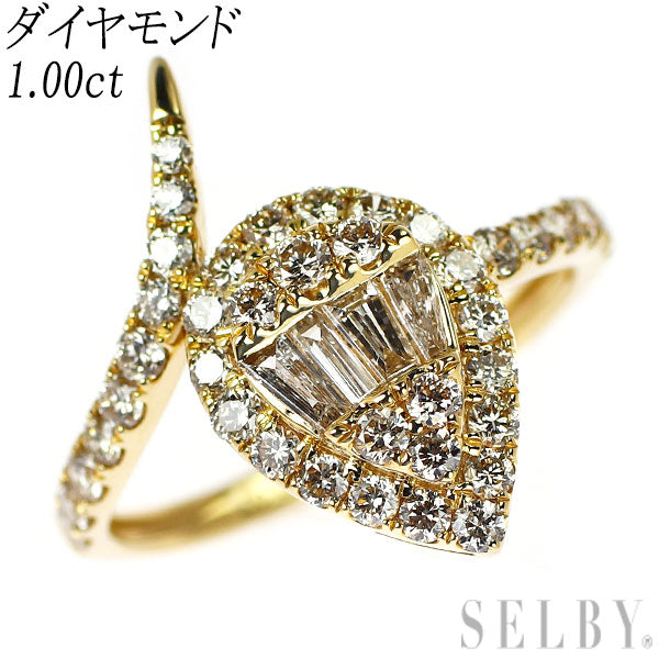 K18YG ダイヤモンド リング 1.00ct
