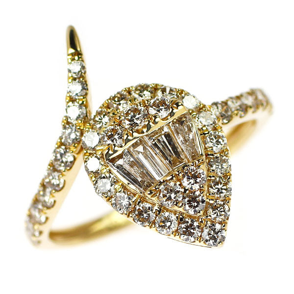 K18YG ダイヤモンド リング 1.00ct