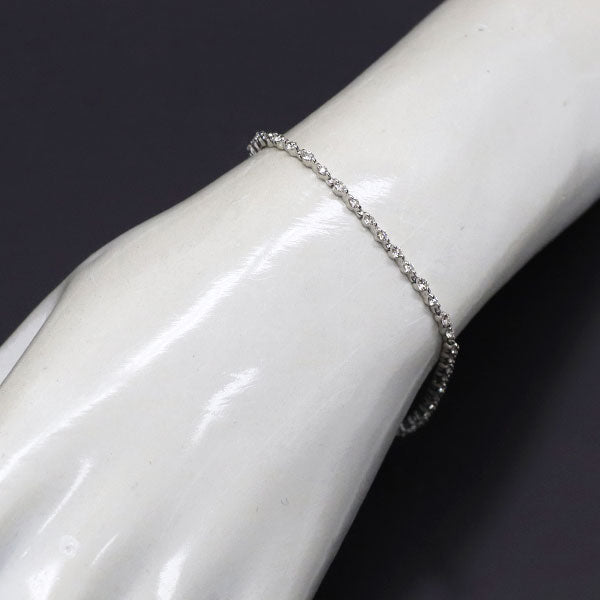 Pt850 ダイヤモンド テニス ブレスレット 1.00ct