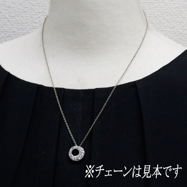K18WG ダイヤモンド ペンダントトップ 0.40ct