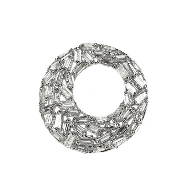 K18WG ダイヤモンド ペンダントトップ 0.40ct