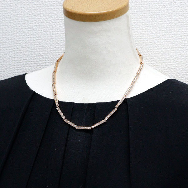 K18PG ダイヤモンド ネックレス 10.00ct — セルビーオンラインストア