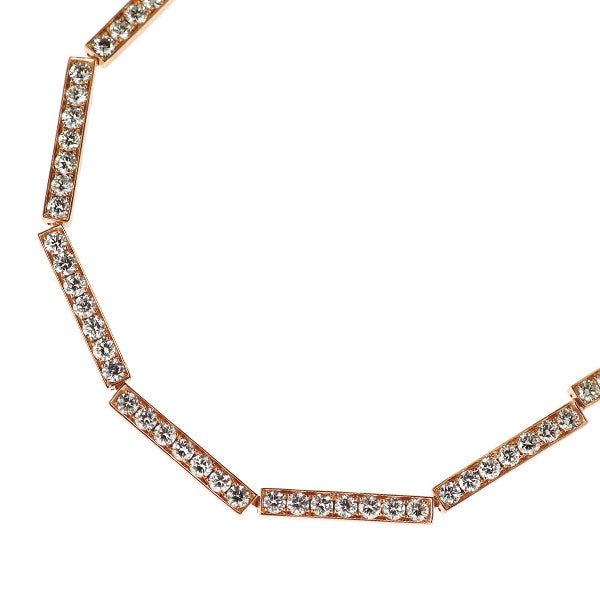 K18PG ダイヤモンド ネックレス 10.00ct — セルビーオンラインストア