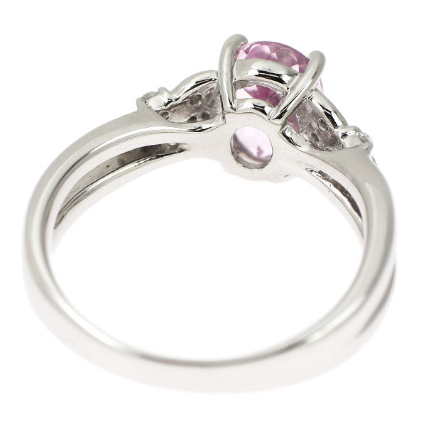 Pt900 インペリアル トパーズ ダイヤモンド リング 1.76ct D0.10ct