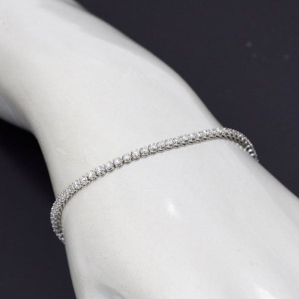 ヴァンドーム青山 K18WG ダイヤモンド テニス ブレスレット 1.11ct