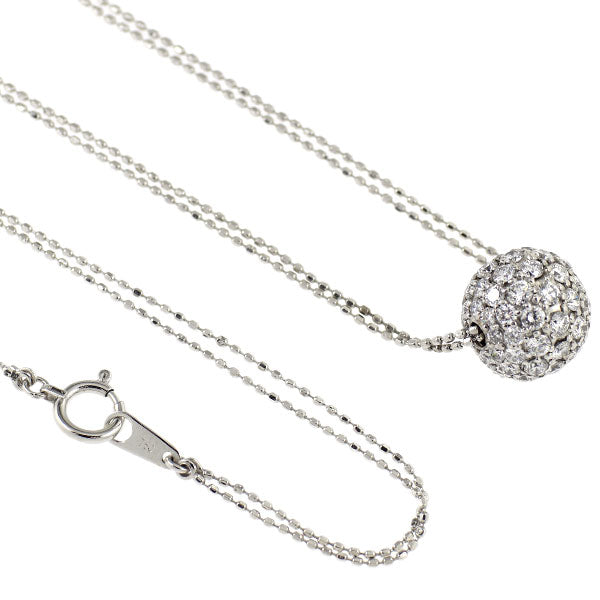 K18WG ダイヤモンド ペンダントネックレス 1.30ct