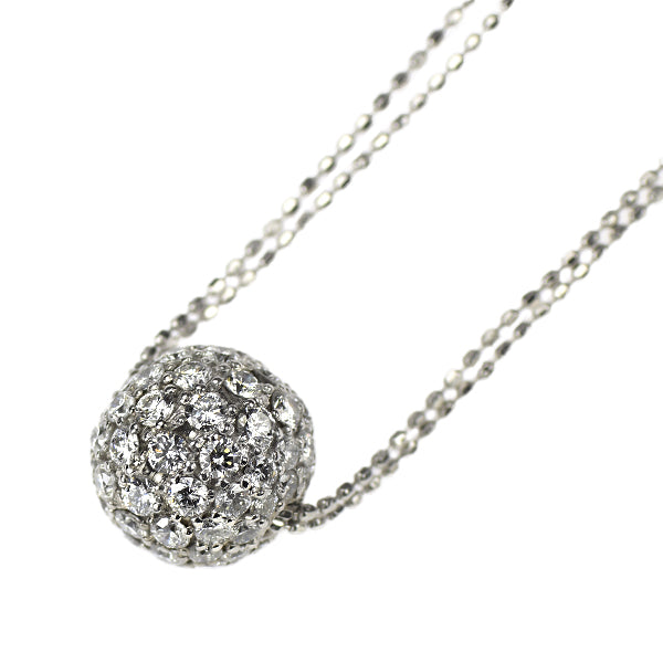 K18WG ダイヤモンド ペンダントネックレス 1.30ct