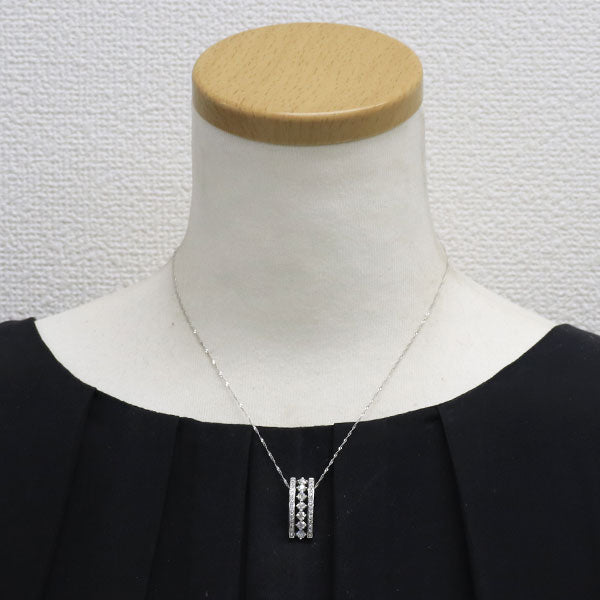 K18WG H&C ダイヤモンド ペンダントネックレス 0.798ct D0.28ct
