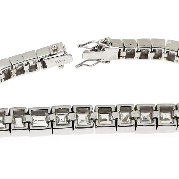 Pt850 ダイヤモンド テニス ブレスレット 12.00ct