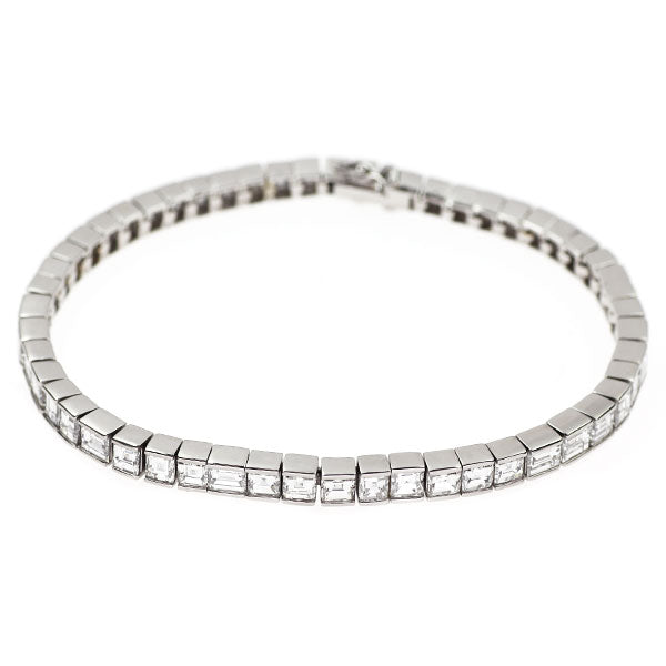 Pt850 ダイヤモンド テニス ブレスレット 12.00ct