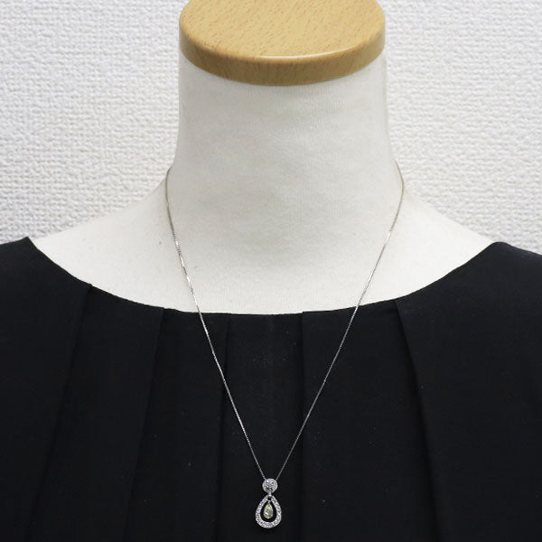 k*n様 ペンダントネックレス ダイヤ　pt950 pt850 ペアシェイプ　ド Pt900/ Pt850 ペアシェイプ ダイヤモンド ペンダントネックレス 0.381