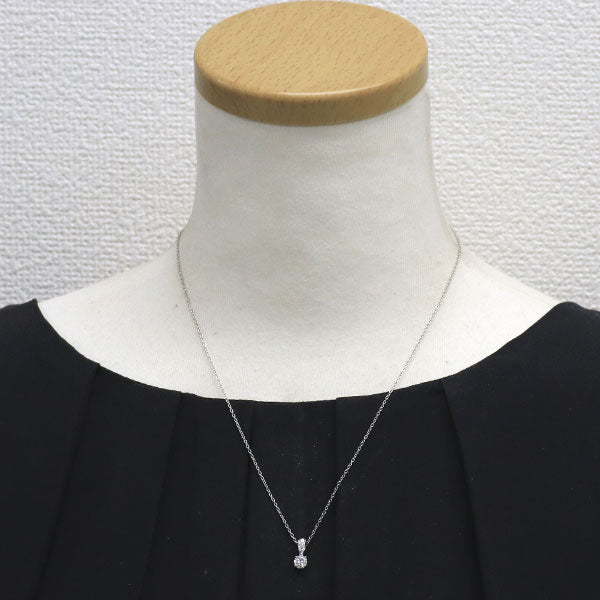 セイレーンアズーロ Pt900/ Pt850 ダイヤモンド ペンダントネックレス 0.376ct D0.08ct
