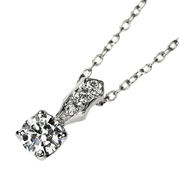 セイレーンアズーロ Pt900/ Pt850 ダイヤモンド ペンダントネックレス 0.376ct D0.08ct