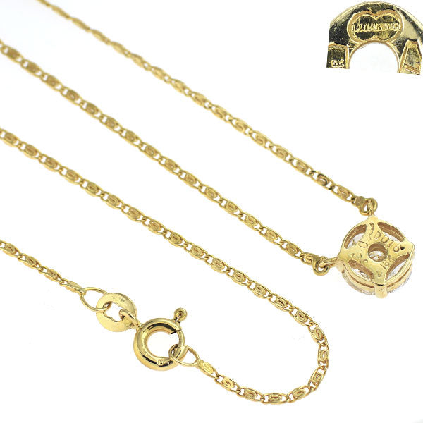 ウノアエレ K18YG ダイヤモンド ペンダントネックレス 0.16ct D0.39ct