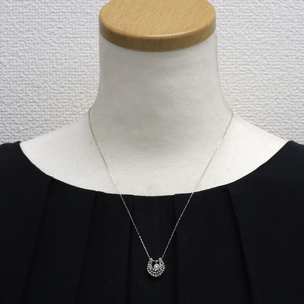 Pt950/ Pt900 ダイヤモンド ペンダントネックレス 0.38ct 馬蹄 3way セパレート